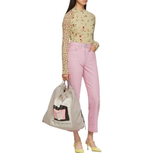 Acne Studios women Bla Konst pink jeans NWT